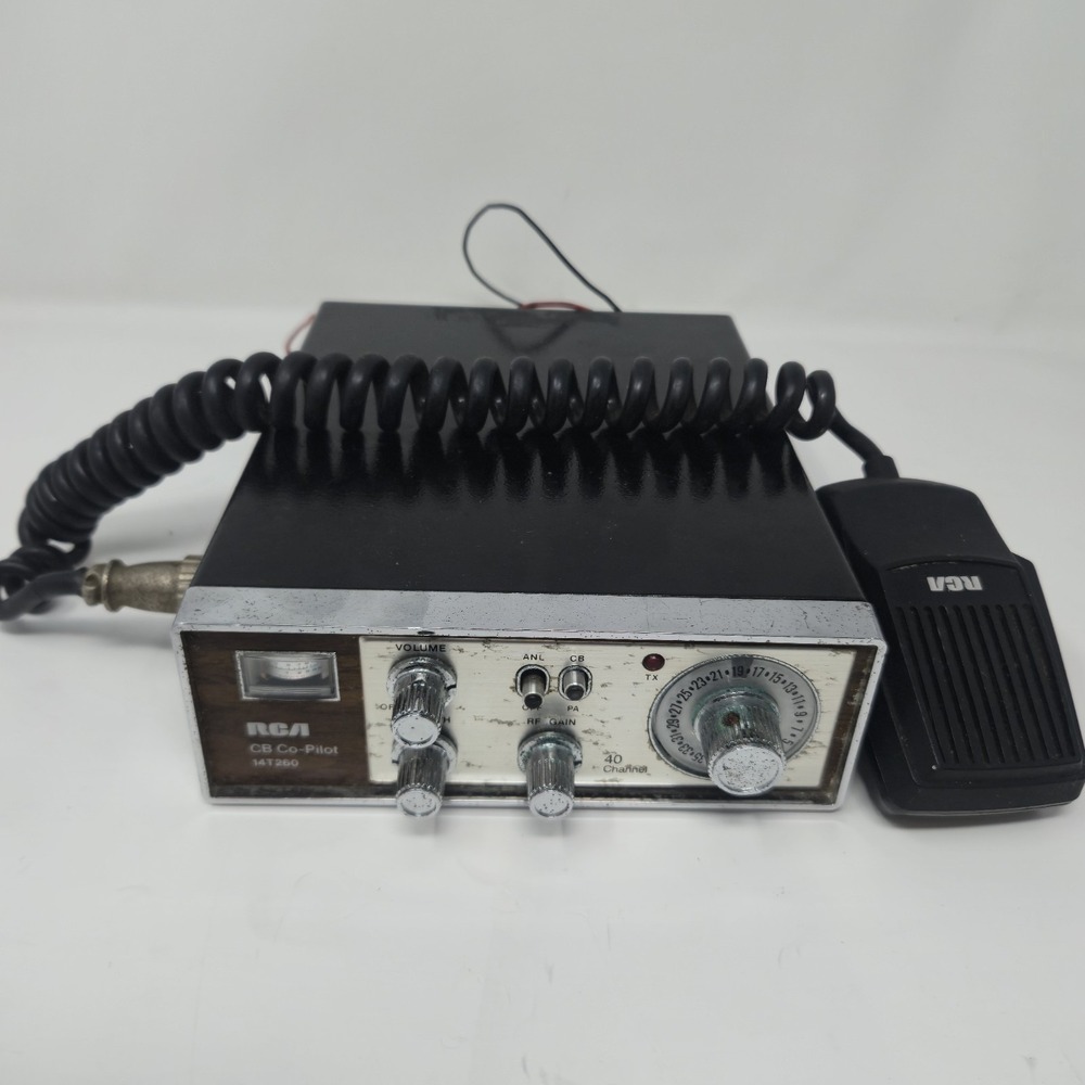 TESTED RCA CB Co-Pilot 14T260 40 Channel Mobile CB Radio Transceiver Mic Japan